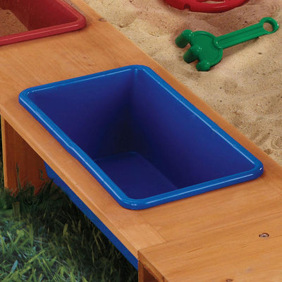 KidKraft Outdoor Sandbox with Canopy - Navy & White