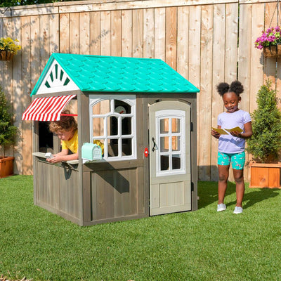 KidKraft Coastal Cottage  Outdoor Playhouse - FSC