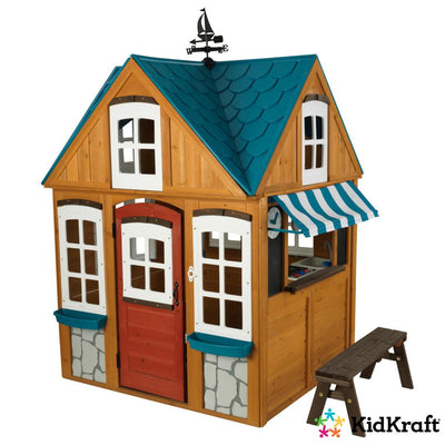 KidKraft Seaside Cottage Outdoor Wooden Playhouse