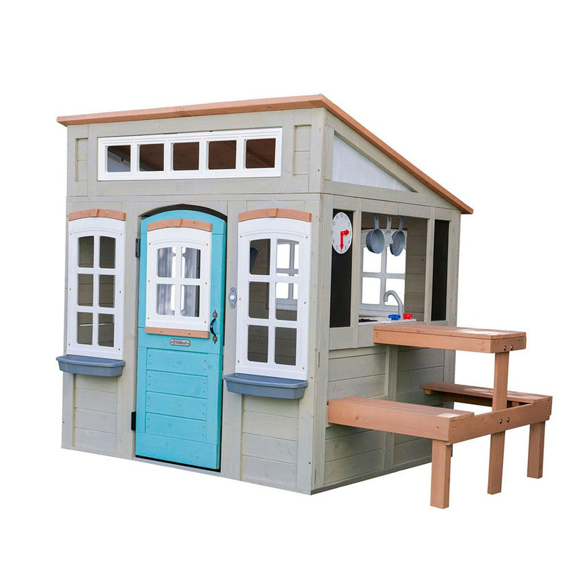 KidKraft Preston Wooden Outdoor Playhouse