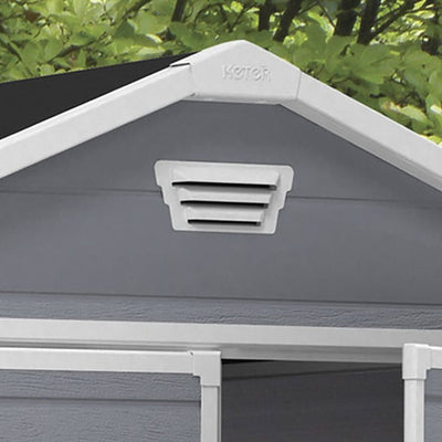 Keter Manor Apex Garden Shed 6ft x 8ft - Grey