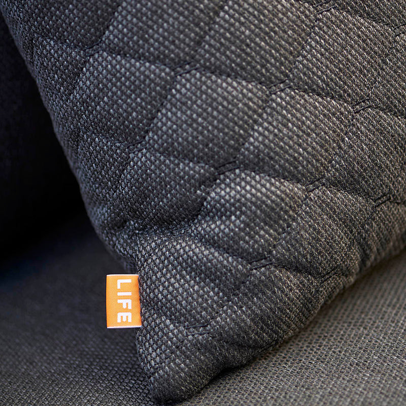 Life Soho Lounge Set - Lava Dark Grey Aluminium - All Weather Cushions