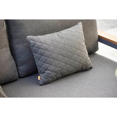 Life Soho Lounge Set - Lava Dark Grey Aluminium - All Weather Cushions