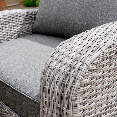 Norfolk Leisure Longbeach 7 Seat Rattan Lounge Set - Grey