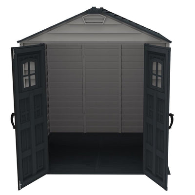 Duramax StoreMax Plus - 7ft x 7ft Plastic Garden Shed in Grey