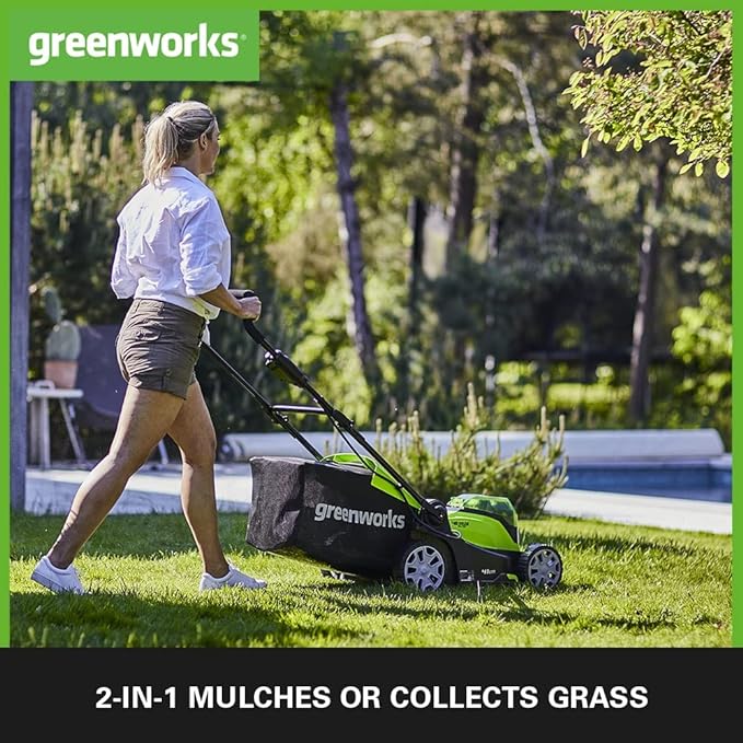 Greenworks 40V 41cm Lawn Mower (Tool Only)