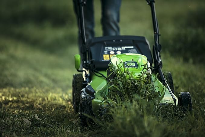 Greenworks 60V 51cm Cordless Self Propelled Lawn Mower (2 x 4Ah Battery & 2Ah Charger)