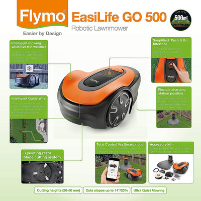 Flymo EasiLife GO 500 Robotic Lawnmower