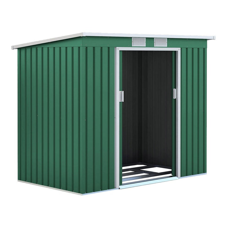 Royalcraft Ascot 1 Galvanised Steel Shed - 7ft by 4.2ft - Green