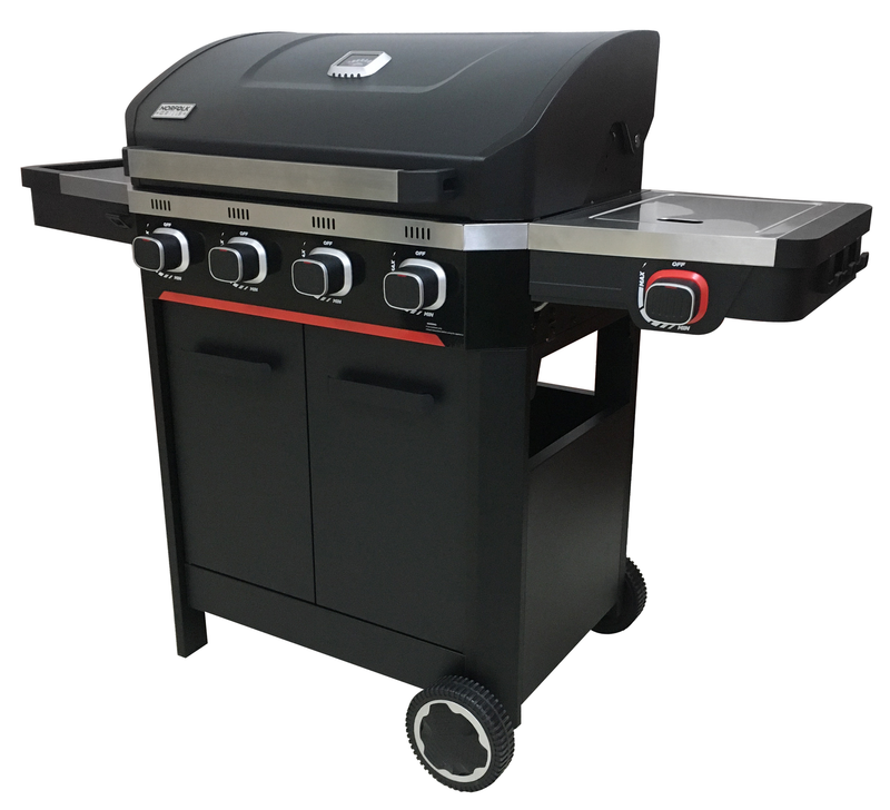 Norfolk Grills Atlas 400 4 Burner with Side Burner & Cabinet