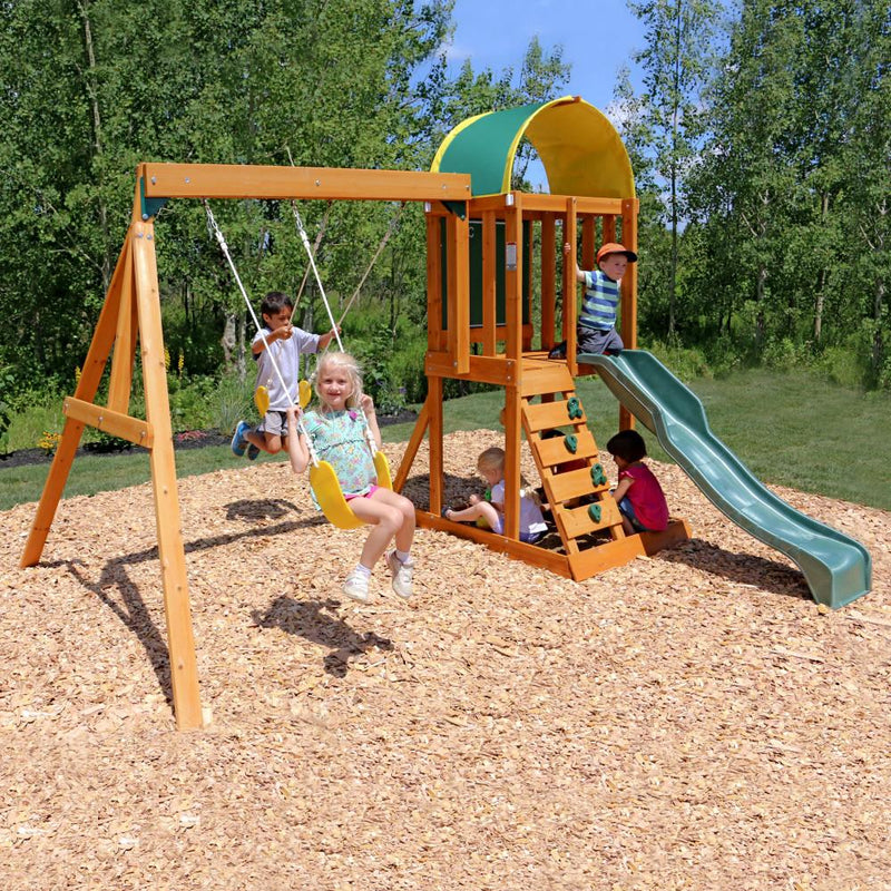 KidKraft Ainsley Climbing Frame & Kids Outdoor Playhouse