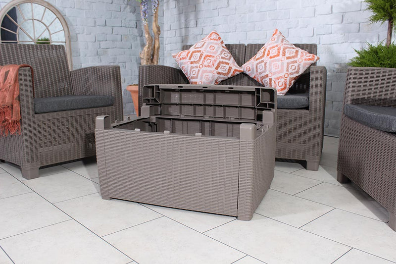 Royalcraft Faro 4 Seat Conversation Set - Grey Rattan Effect