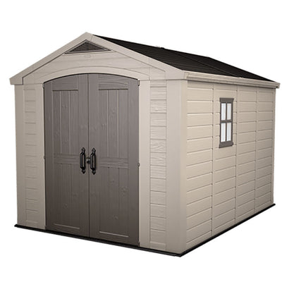 Keter Factor Apex Garden Shed 8ft x 11ft - Beige