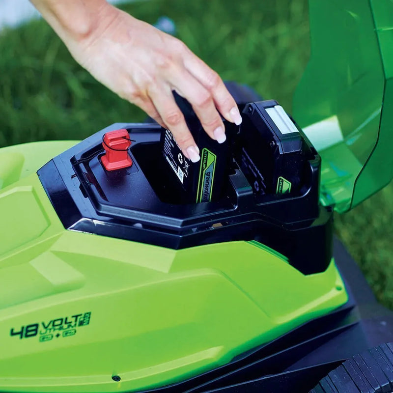 Greenworks 48V 36cm Cordless Lawnmower (2 x 2AH Battery & 2A Twin Charger)