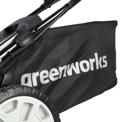 Greenworks 48V (2 x 24V) 36cm Lawn Mower & 24V 25cm Trimmer with Two 4Ah Batteries & Twin Charger