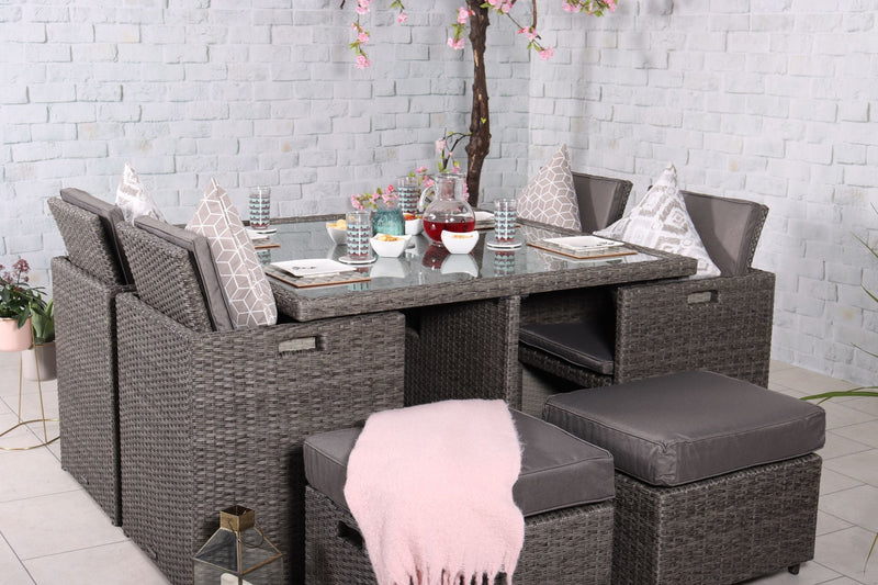 Paris 8 Seat Cube Dining Set