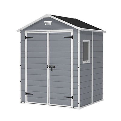 Keter Manor Apex Garden Shed 6ft x 5ft - Grey