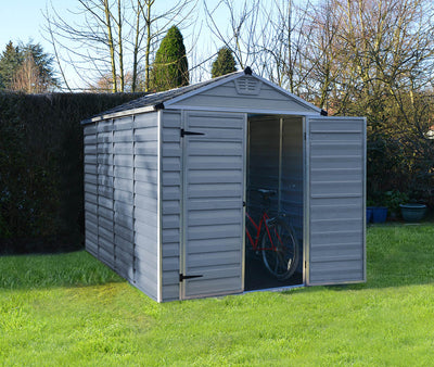 Palram Canopia Skylight 6 ft. x 10 ft. Shed Kit - Dark Grey