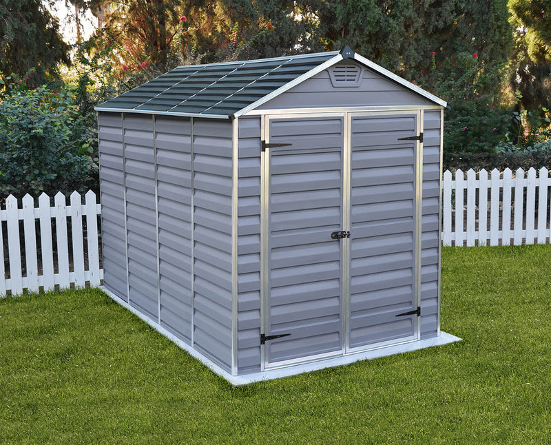 Palram Canopia Skylight 6 ft. x 10 ft. Shed Kit - Dark Grey