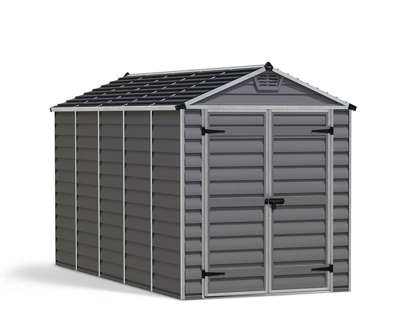 Palram Canopia Skylight 6 ft. x 12 ft. Shed Kit - Dark Grey