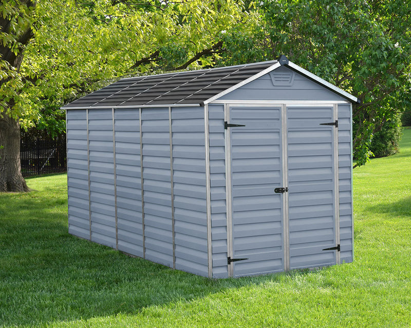 Palram Canopia Skylight 6 ft. x 12 ft. Shed Kit - Dark Grey