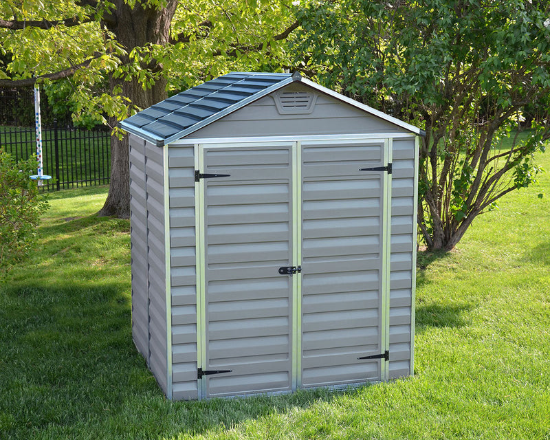 Palram Canopia Skylight 6 ft. x 5 ft. Shed Kit - Dark Grey