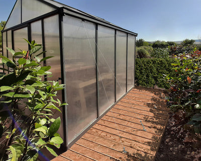 Palram Canopia Glory 8 ft. x 16 ft. Greenhouse - Grey