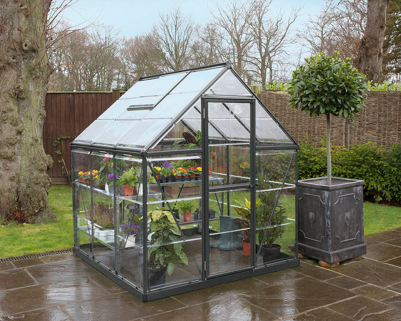 Palram Canopia Harmony 6 ft. x 6 ft. Greenhouse - Grey