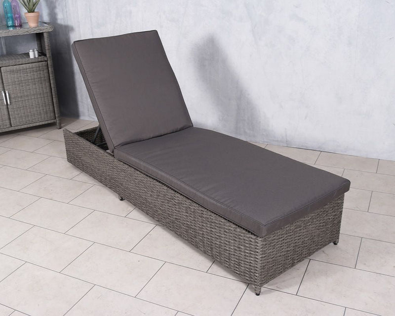 Paris Rattan Sun Lounger