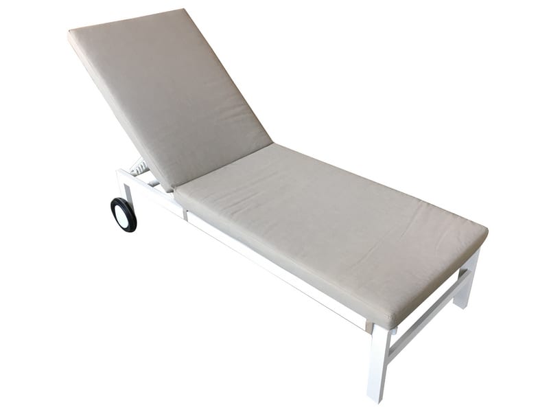 Norfolk Leisure Titchwell Aluminium Lounger - White