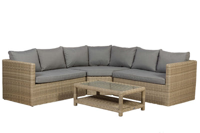 Wentworth 4 Piece Corner Lounging Set