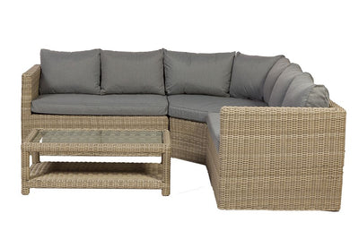 Wentworth 4 Piece Corner Lounging Set