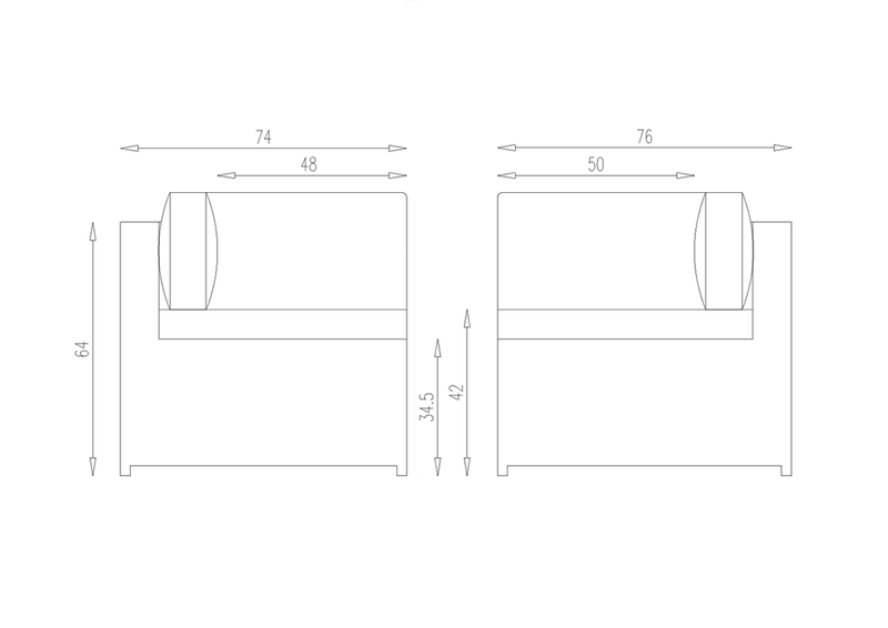 Rattan Modular Corner Sofa Set - Charcoal Grey - Wentworth Range