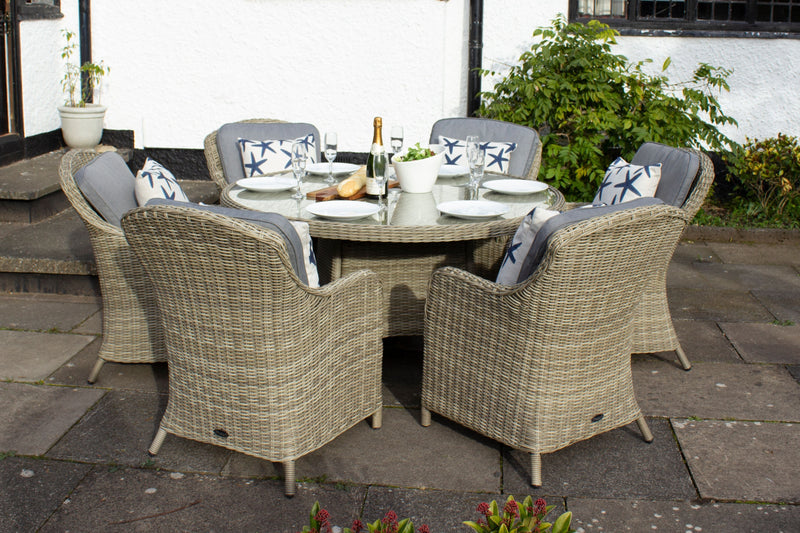 Wentworth 6 Seat Round Imperial Dining Set