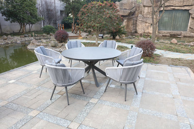 Aspen 6 Seat Rattan Dining Set