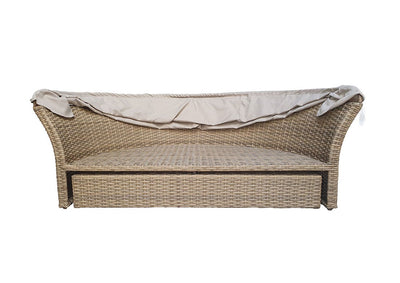 Rattan Sofa & Day Bed Set - Natural Brown - Porto Range