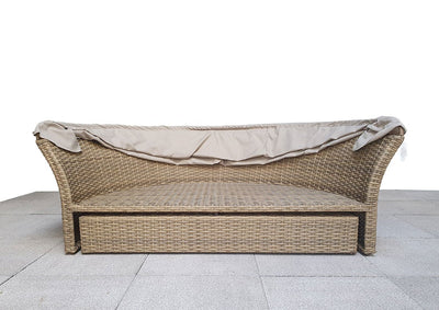 Rattan Sofa & Day Bed Set - Natural Brown - Porto Range