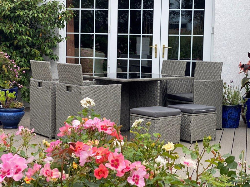 California Rattan 4-8 Seat Cube Set