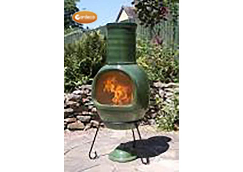 Extra Large Chimenea - Glazed Green - Asteria Range