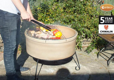 Jumbo Fire Bowl - Glazed Light Brown - Atlas Range