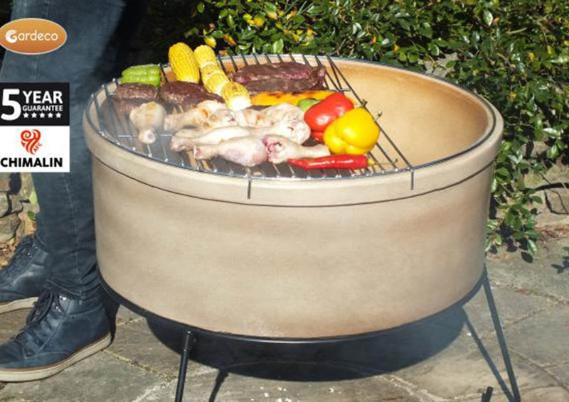 Jumbo Fire Bowl - Glazed Light Brown - Atlas Range