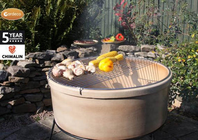 Jumbo Fire Bowl - Glazed Light Brown - Atlas Range