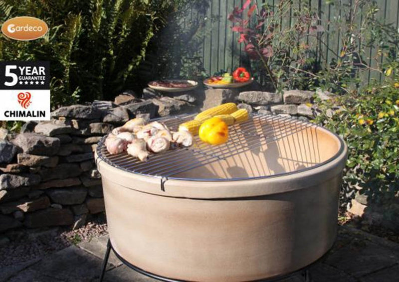 Jumbo Fire Bowl - Glazed Light Brown - Atlas Range