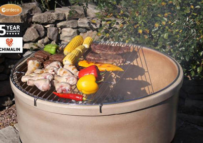 Jumbo Fire Bowl - Glazed Light Brown - Atlas Range