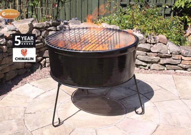 Jumbo Fire Bowl - Glazed Black - Atlas Range