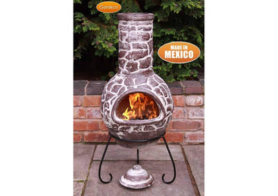 Large Mexican Chimenea - Brown - Cantera Range