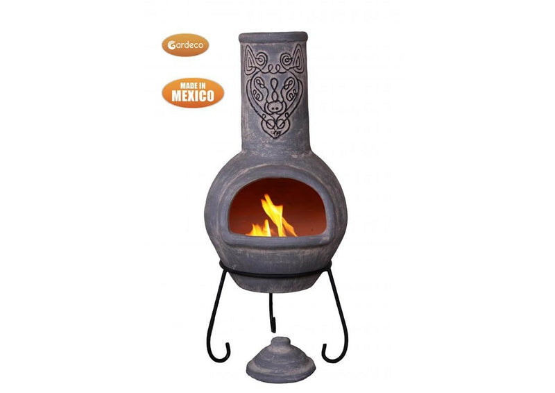 Large Chimenea - Wulfryc Light Grey - Celtic Range