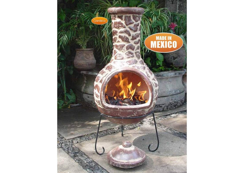 Extra Large Mexican Chimenea - Brown - Cantera Range