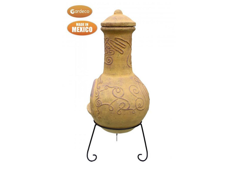 Large Chimenea - Derwyn Yellow - Celtic Range