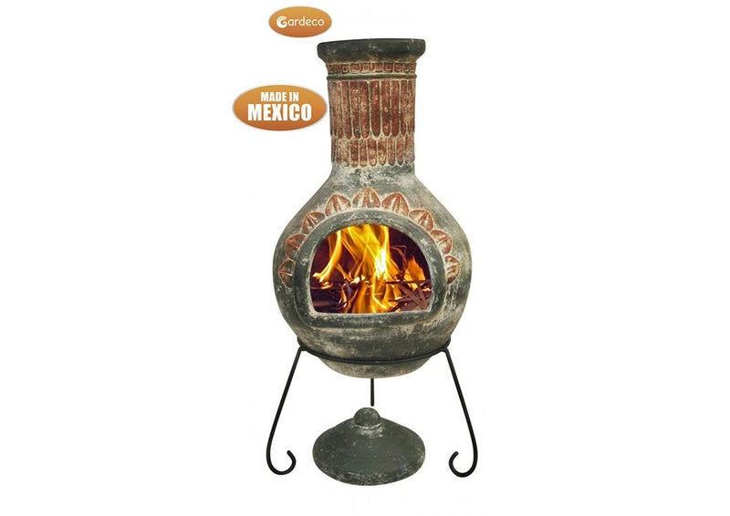 Extra Large Mexican Chimenea - Green - Plumas Range